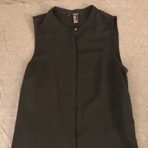 Forever 21 Black Button-Up Blouse